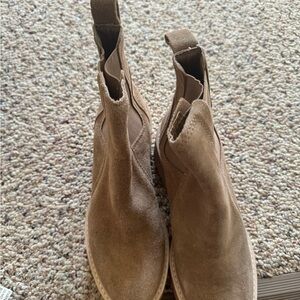 Tan Suede Ankle Boots